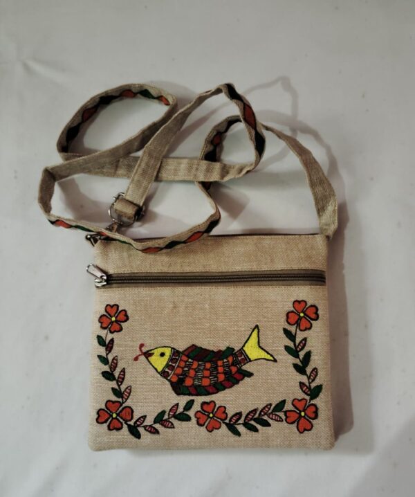 Madhubani Painted Bag for women - Image 2