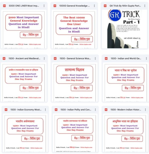 Most Important UPSC Q&A pdf notes by Nitin Gupta