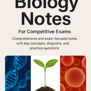 UPSC, NEET Biology Complete Notes – 2025-2026 Edition