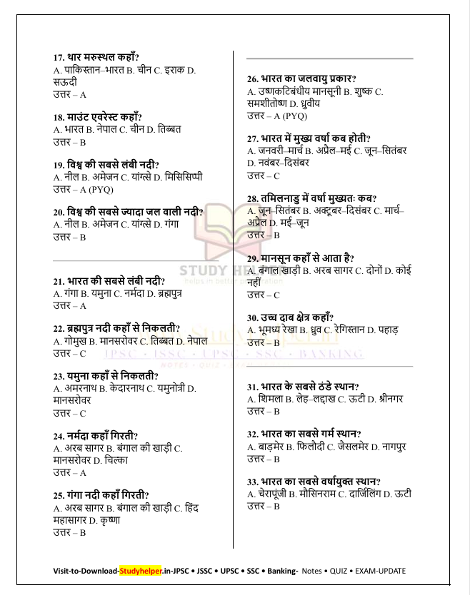 JPSC Prelims Quick Notes PDF | 1200+MCQ + PYQ - Image 6