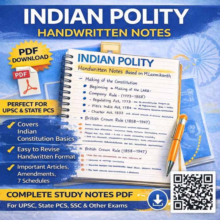 Laxmikanth Indian Polity Handwritten Notes PDF