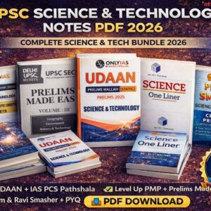UPSC Science & Technology Notes (PW IAS, Vision IAS CSET Test Series, 30+ PDF)