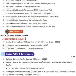 Vajirao and Reddy IAS Insights- Monthly current affairs magazines