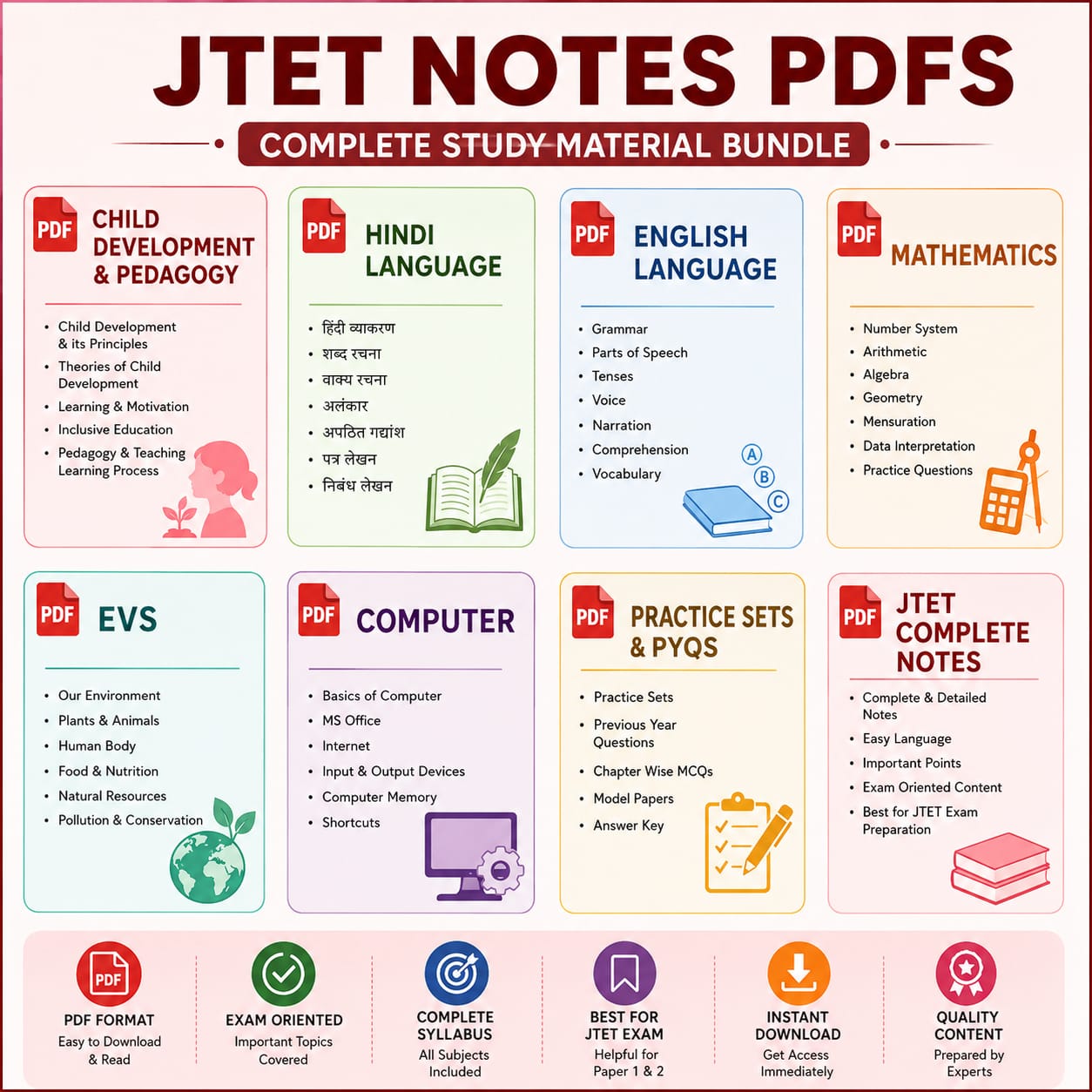 JTET Notes PDF Class 1 to 5 - Image 2